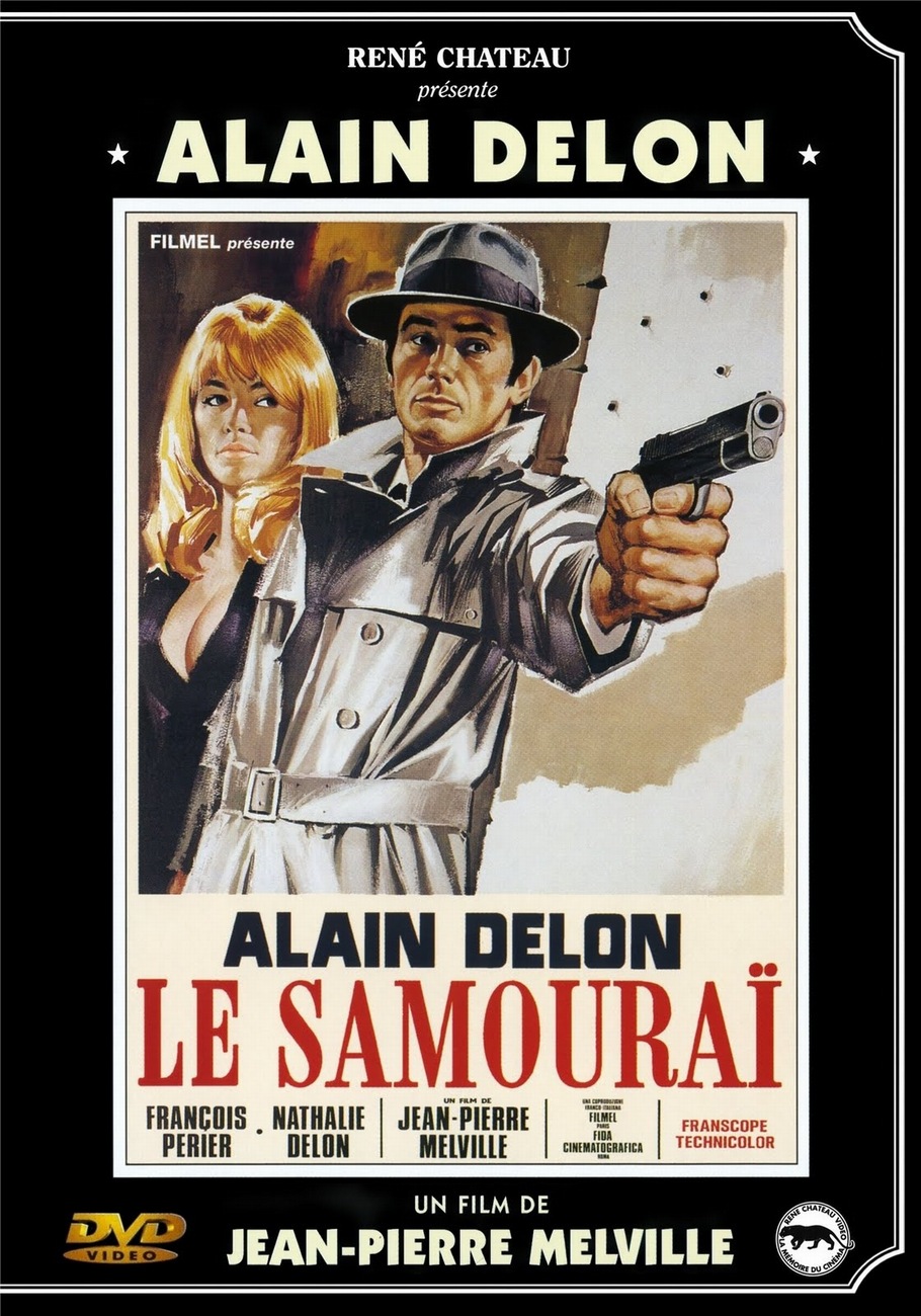 Alain Delon and Nathalie Delon in Le Samouraï (1967)