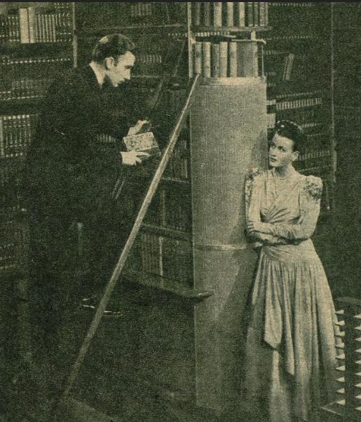 Ana María Campoy and Fernando Fernán Gómez in Es peligroso asomarse al exterior (1946)