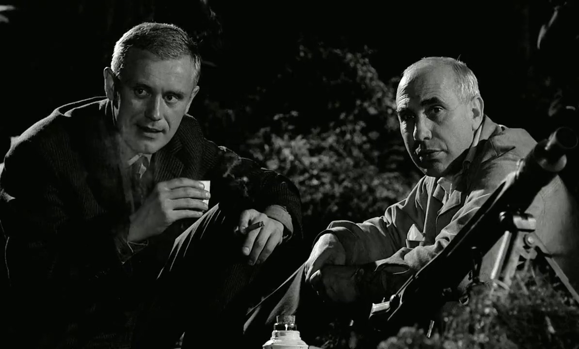 Horst Frank and Charles Regnier in Crooks in Clover (1963)