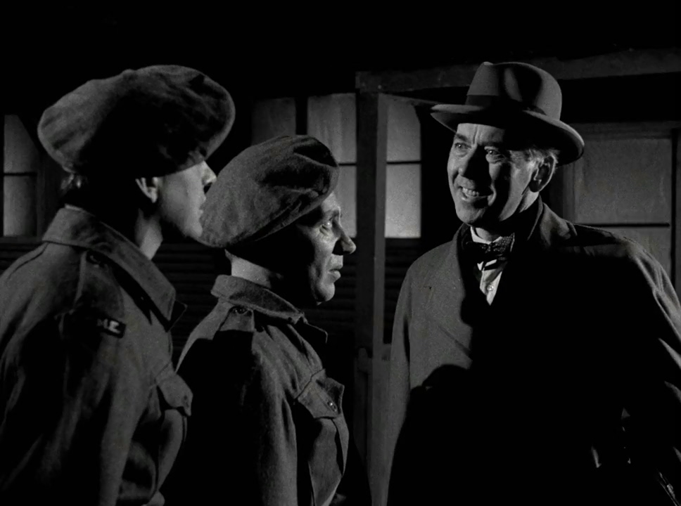 Alfie Bass, Bill Kerr, and Alexander Knox in The Night My Number Came Up (1955)