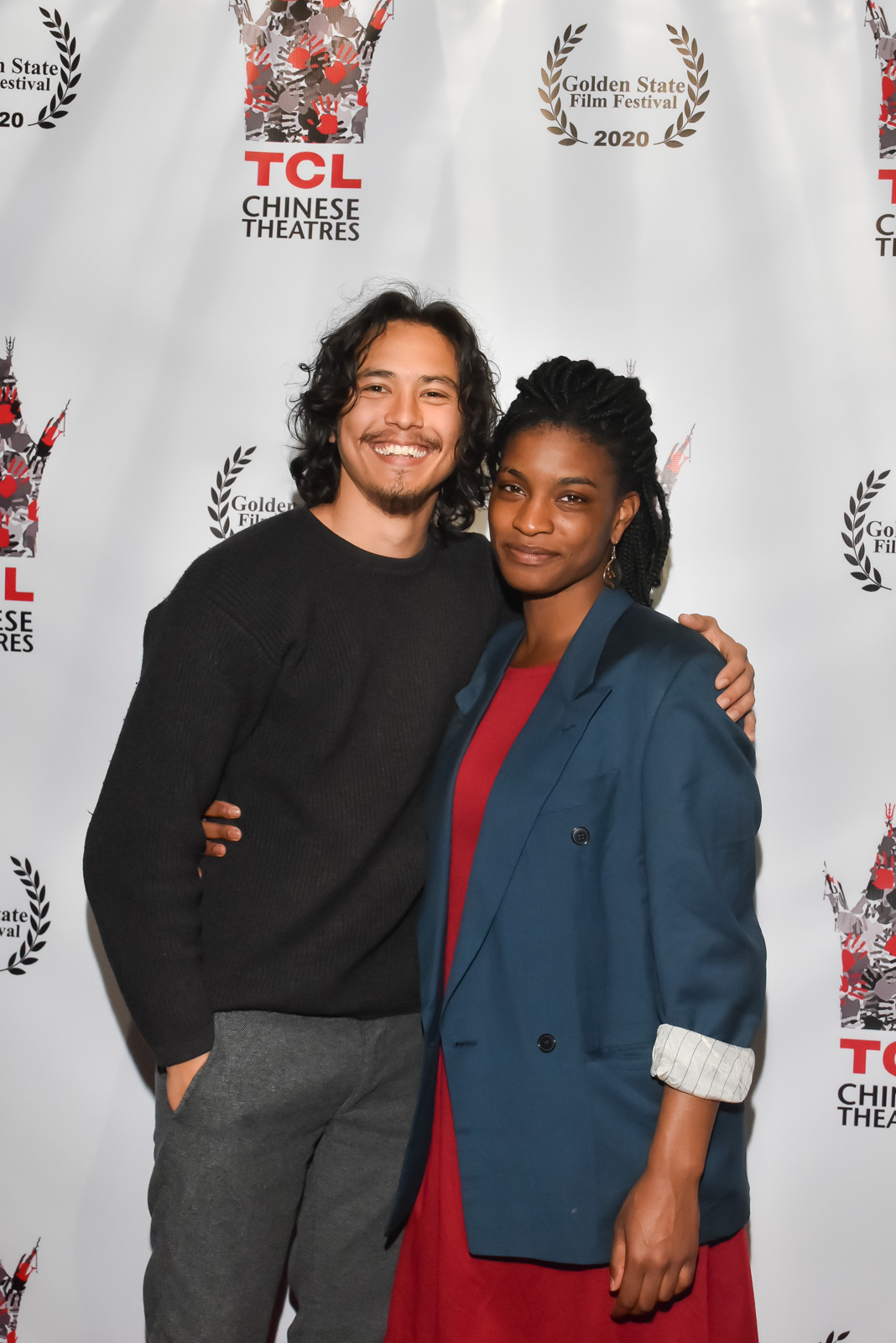 Chase Yi and Ashley Romans at the Golden State Film Festival, Hollywood, CA, 2020