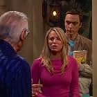 Kaley Cuoco, Stan Lee, and Jim Parsons in The Big Bang Theory (2007)