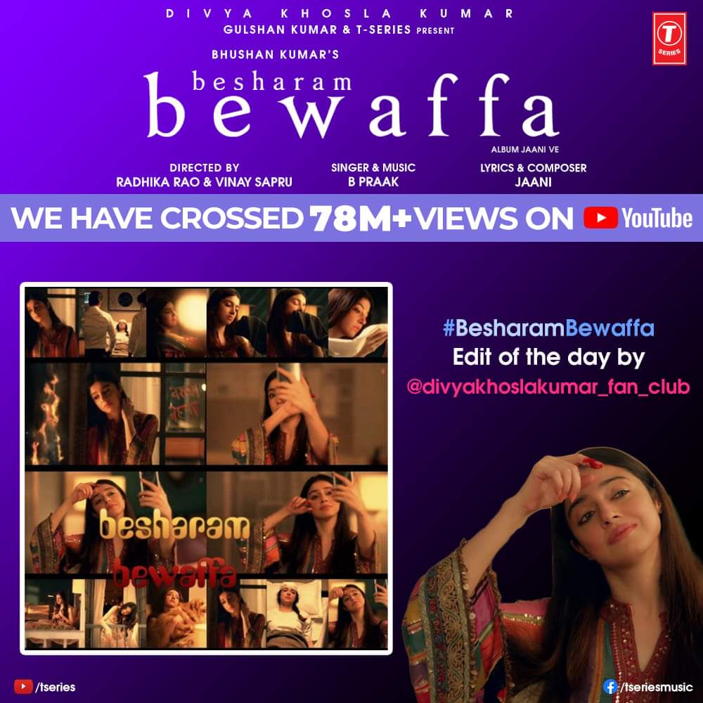 Bhushan Kumar, Vinay Sapru, Divya Khossla, Radhika Rao, Gautam Gulati, Siddharth Gupta, Jaani, Pranati Rai Prakash, and B. Praak in B Praak: Besharam Bewaffa (2020)