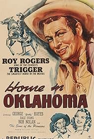 Roy Rogers, Dale Evans, George 'Gabby' Hayes, and Trigger in Home in Oklahoma (1946)