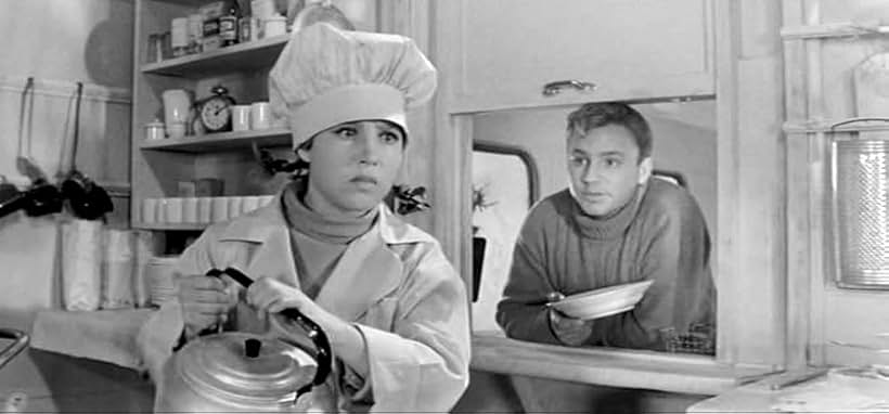 Nikolay Rybnikov and Nadezhda Rumyantseva in The Girls (1962)