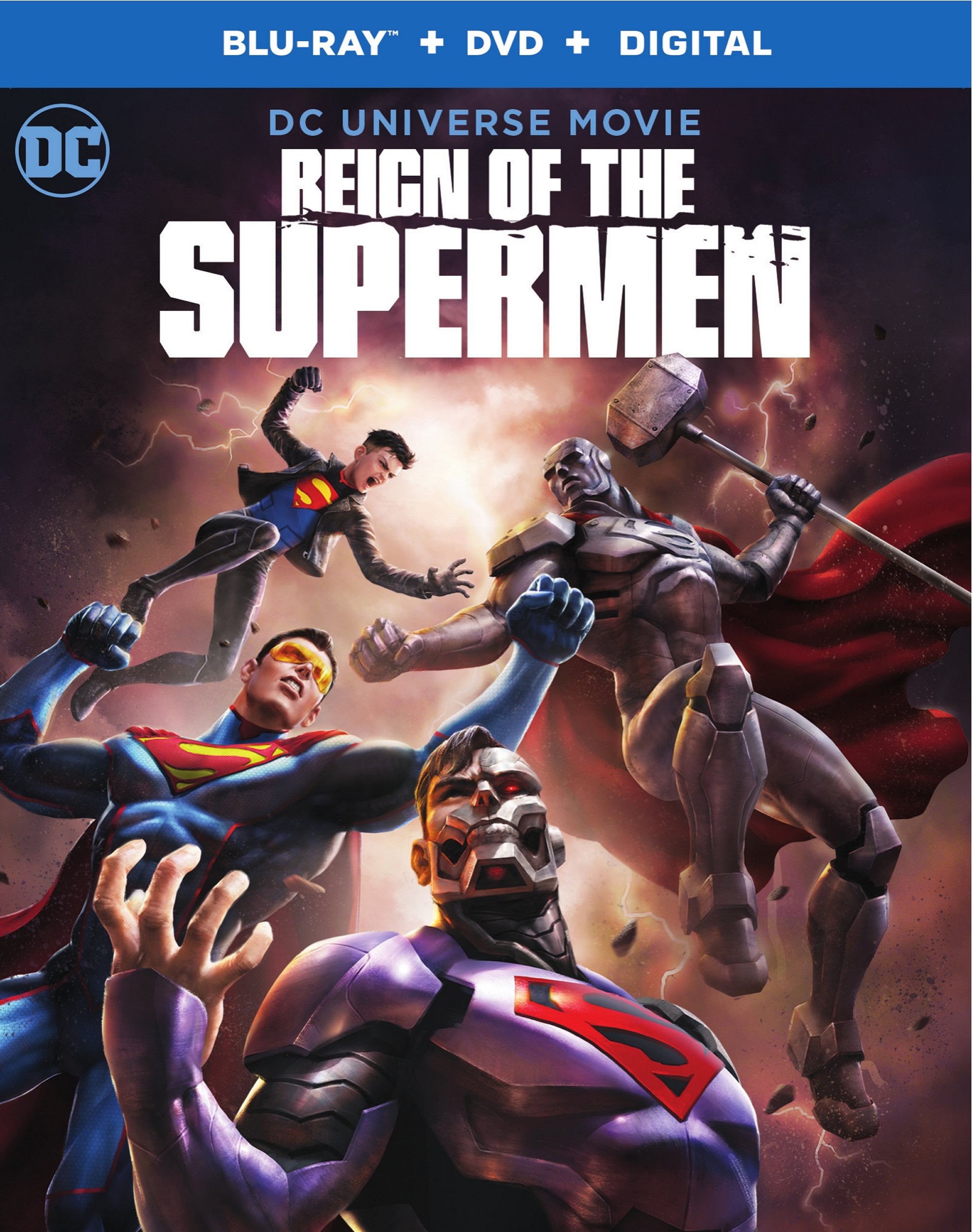 Jerry O'Connell, Charles Halford, Cress Williams, and Cameron Monaghan in Reign of the Supermen (2019)