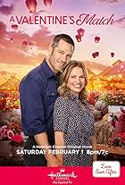 Bethany Joy Lenz and Luke Macfarlane in A Valentine's Match (2020)