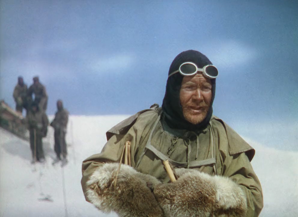 Reginald Beckwith, Derek Bond, James Robertson Justice, John Mills, and Harold Warrender in Scott of the Antarctic (1948)