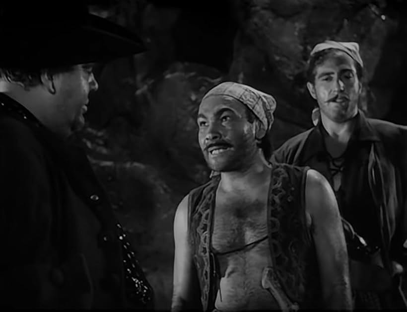 Charles Laughton, Abner Biberman, and Sheldon Leonard in Captain Kidd (1945)