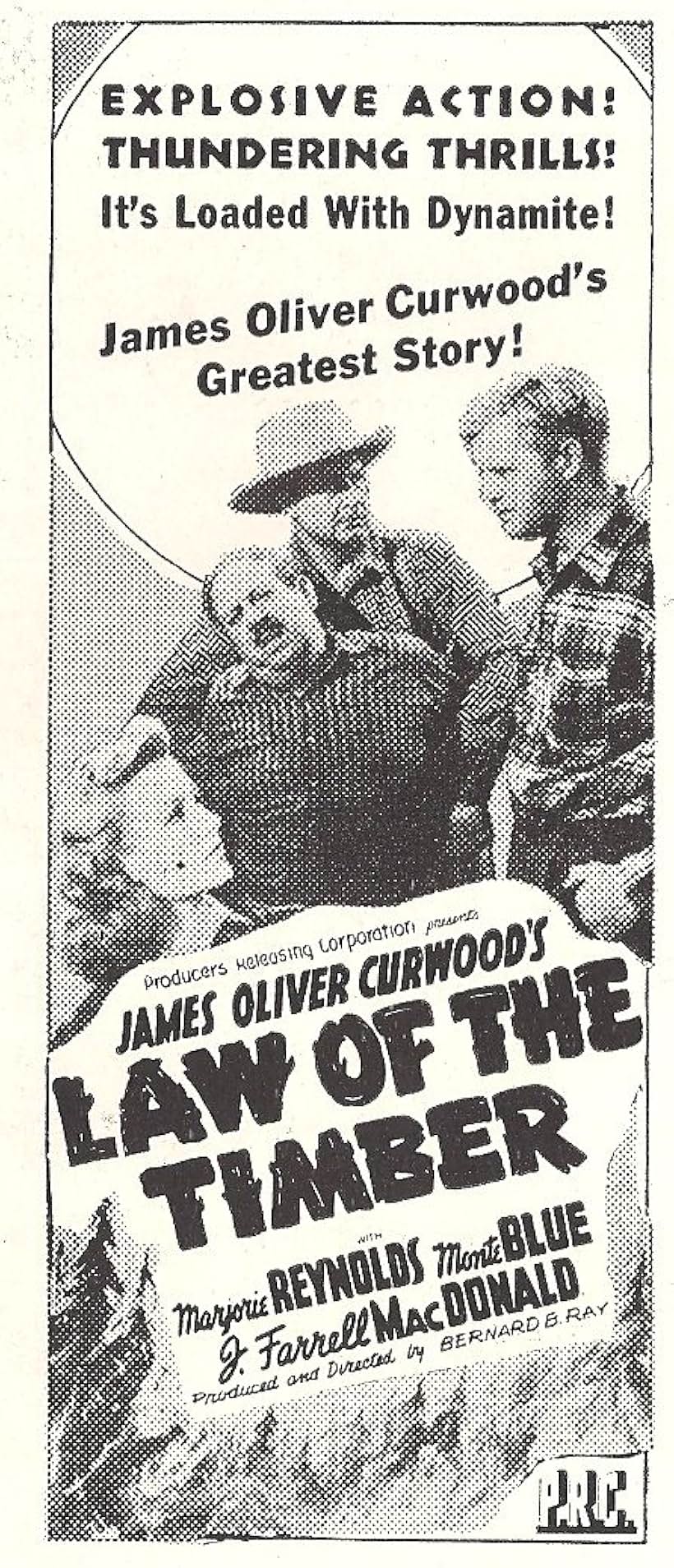 Monte Blue, Sven Hugo Borg, and Marjorie Reynolds in Law of the Timber (1941)