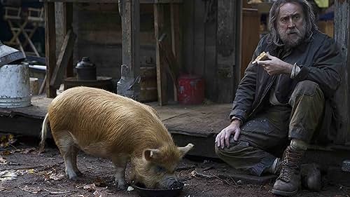 A truffle hunter who lives alone in the Oregonian wilderness must return to his past in Portland in search of his beloved foraging pig after she is kidnapped.