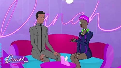 Shanti Krishna voices talk-show host character, Danah, interviewing John 8, a robot running for president, voiced by Joseph Gordon-Levitt.