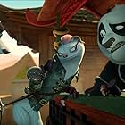 Jack Black, Chris Geere, and Della Saba in Kung Fu Panda: The Dragon Knight (2022)