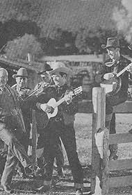 Ken Card, Robert Hoag, Cactus Mack, Frankie Marvin, Willie Phelps, Lee 'Lasses' White, and Ray Whitley in Corralling a Schoolmarm (1940)