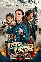 Helena Bonham Carter, David Thewlis, Henry Cavill, Sharon Duncan-Brewster, Serrana Su-Ling Bliss, Abbie Hern, Gabriel Tierney, Susan Wokoma, Adeel Akhtar, Himesh Patel, Róisín Monaghan, Millie Bobby Brown, and Louis Partridge in Enola Holmes 2 (2022)