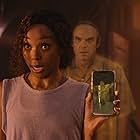 David Harbour and Erica Ash in We Have a Ghost (2023)