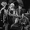 Alec Guinness, Alfie Bass, Stanley Holloway, and Sidney James in The Lavender Hill Mob (1951)