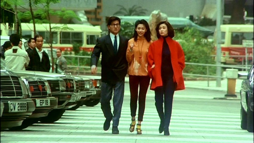 Rosamund Kwan, Andy Lau, and Chingmy Yau in Tricky Brains (1991)