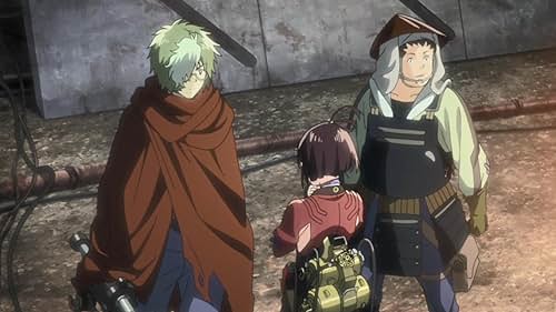 Ben Diskin, Janice Kawaye, and Robbie Daymond in Kôtetsujô no Kabaneri (2016)