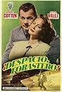 Joseph Cotten and Alida Valli in Despacio, forastero (1950)