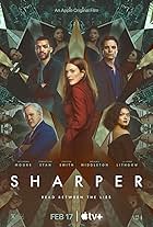 Julianne Moore, John Lithgow, Sebastian Stan, Justice Smith, and Briana Middleton in Sharper (2023)