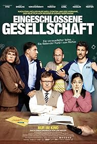 Justus von Dohnányi, Anke Engelke, Florian David Fitz, Torben Kessler, Thomas Loibl, and Nilam Farooq in Eingeschlossene Gesellschaft (2022)