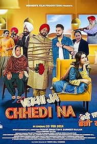 Simar Khaira, Mahabir Bhullar, Love Gill, Karamjit Anmol, Jatinder Kaur, Parkash Gadhu, Parminder Gill, Gurmeet Saajan, and Rupinder Rupi in Vekhi Ja Chhedi Na (2024)