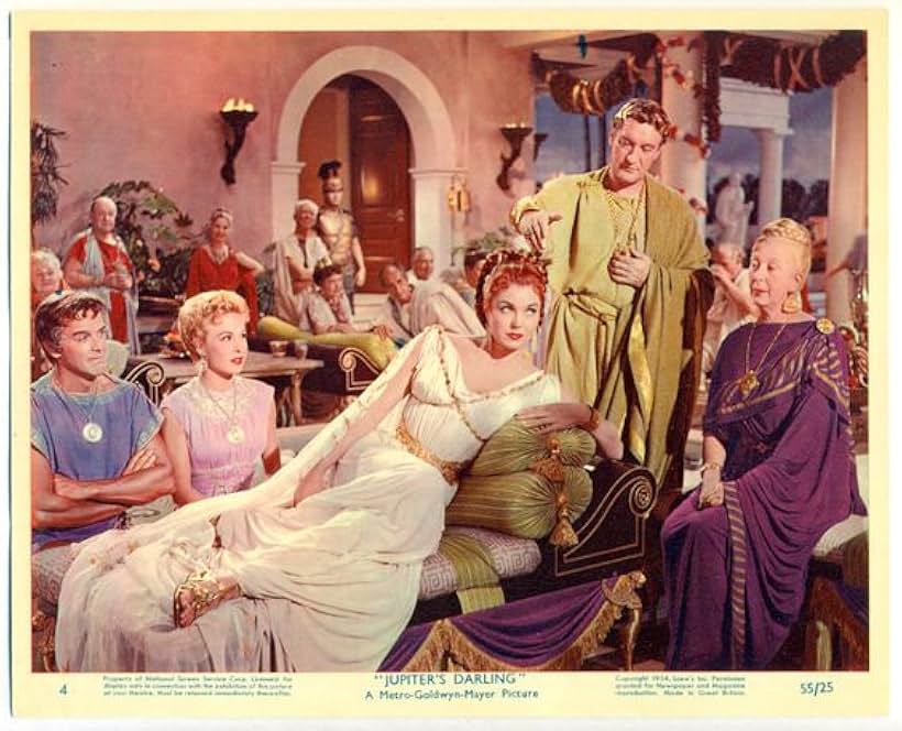 George Sanders, Gower Champion, Marge Champion, and Esther Williams in Jupiter's Darling (1955)