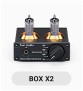 Fosi Audio Box X2 Phono Preamp for MM Turntable Phonograph Preamplifier with Gain Gear Mini Stere...