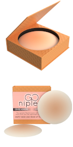 nipple cover pasties gold case