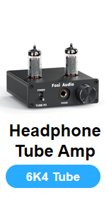 Fosi Audio P2 Headphone Amplifier Vacuum Tube Headphone Amp