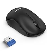 TECKNET Small Wireless Mouse, 2.4G Ergonomic Portable Mouse, Small Cordless Mouse, Wireless Lapto...