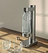 Stelton Brus Wassersprudler mit flasche, Premium Carbonator für Wasser mit CO2 - Einstellbare Spr...