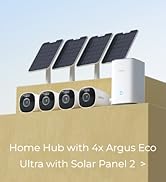 Home Hub with 4x Argus Eco Ultra with Solar Panel 2