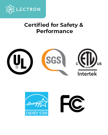 Certified for Safety & Performance