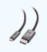 Braided 6 FT USB C to DisplayPort 1.4 Cable