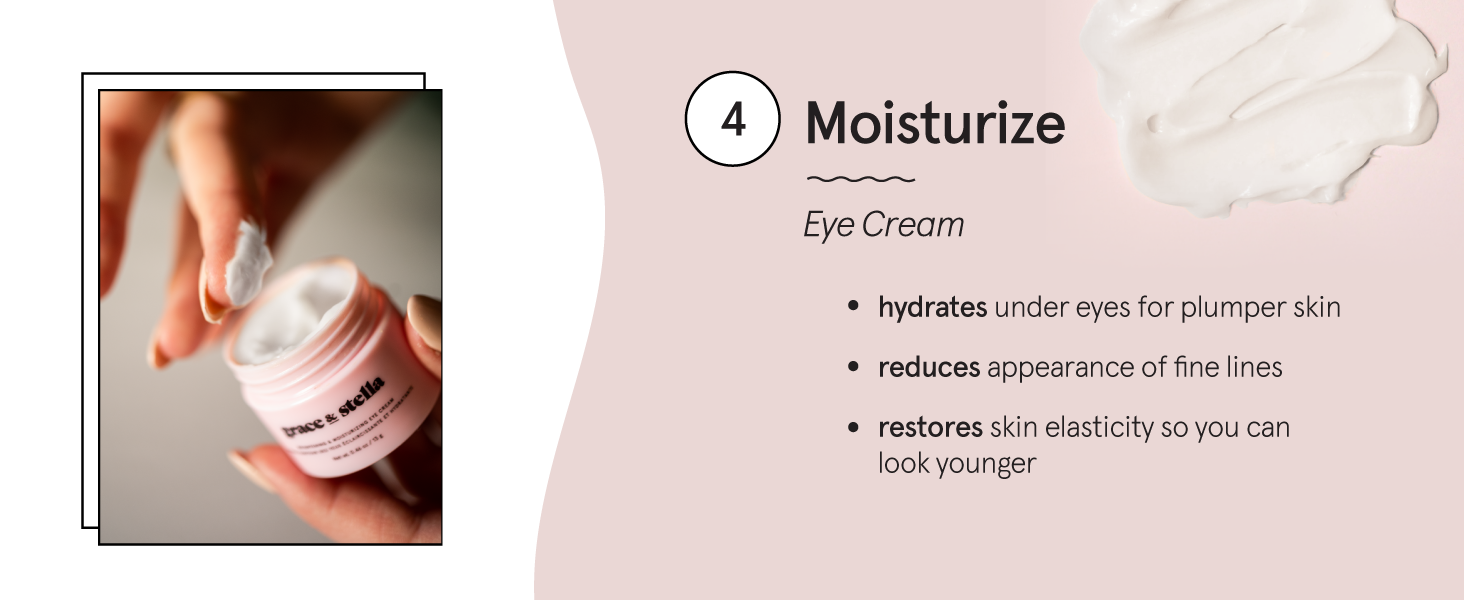  Step 4: Pamper up your under eye skin with our lightweight, vegan eye cream 