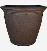 Sunnydaze Anjelica Flower Pot Planter, Outdoor/Indoor Unbreakable Double-Walled Polyresin with UV...