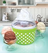 Euro Cuisine Ice Cream, Sorbet & Frozen Yogurt Maker - Homemade Gelato & Soft Serve Ice Cream Mak...