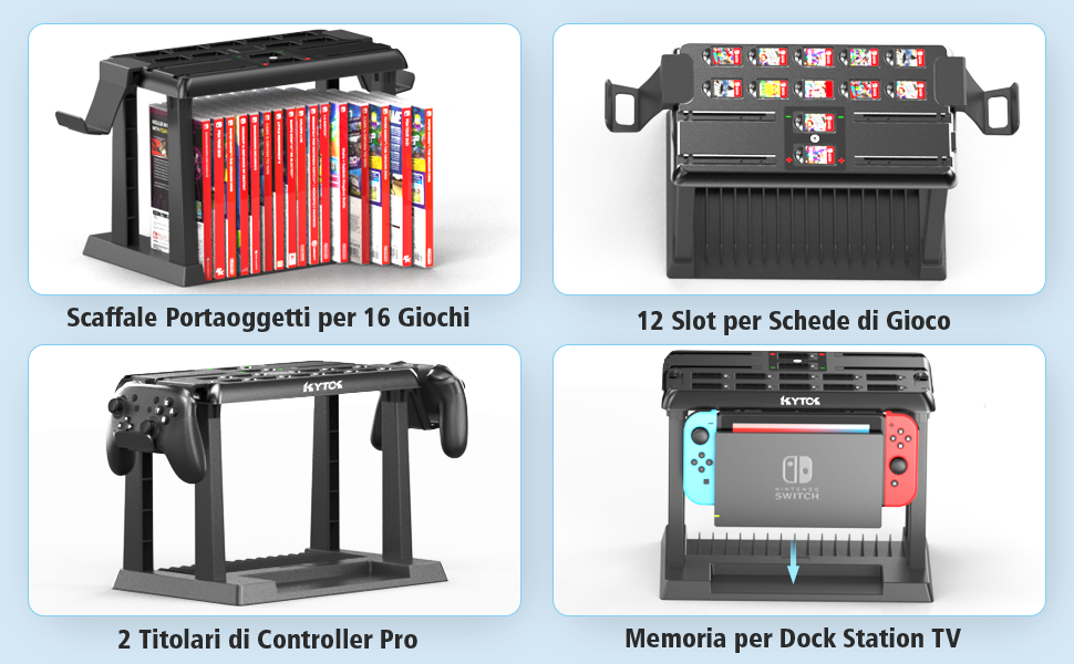 Game Storage Tower per Switch