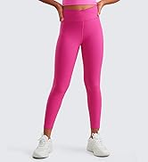 CRZ YOGA Girls Butterluxe Crossover Athletic Leggings - High Waist V Cross Kids Lounge Pants Yoga...