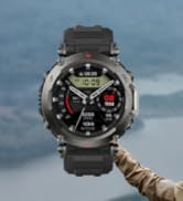 Amazfit T-Rex Ultra Smart Watch for Men, 20-Day Battery Life, 30m Freediving, Dual-Band GPS & Off...