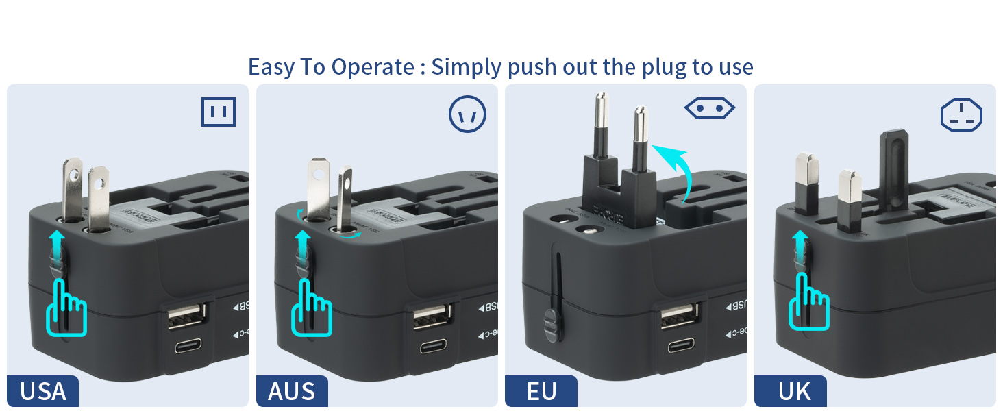 plug TYPE G C I A E B worldwide plug adapter all in one design travel adapter plug converter EU UK