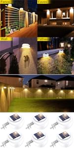 solar fence lights