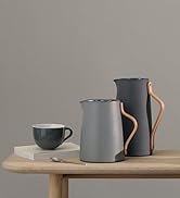 Stelton Tee-Isolierkanne Emma - Isolierte Kunststoff-Teekanne mit Deckel & Edelstahl-Thermoeinsat...