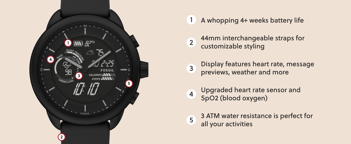 Fossil Gen 6 Wellness Edition Hybrid Smartwatch