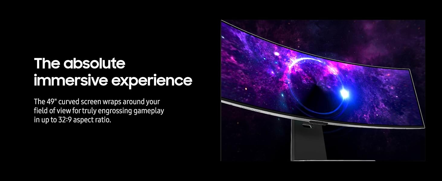 Samsung 49 inch Odyssey OLED G95SC DQHD Neo Quantum Processor Pro 0.03ms 240Hz Curved Gaming Monitor