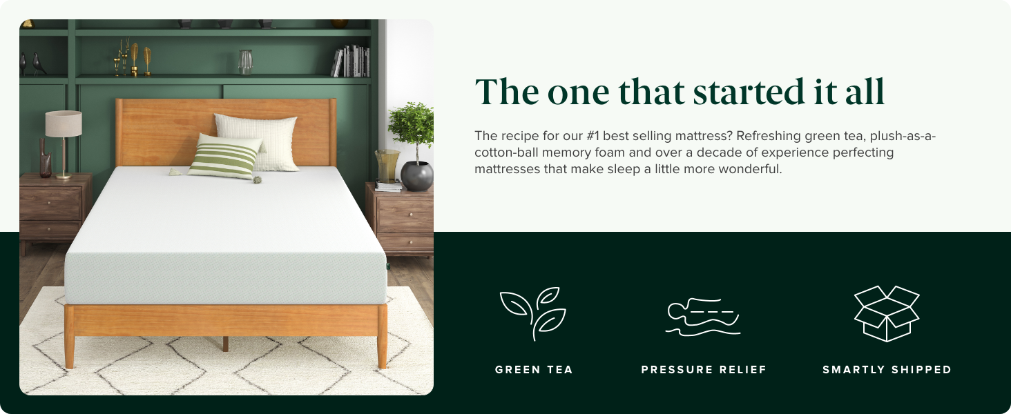 Green Tea Memory Foam Mattress