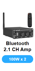 Bluetooth Stereo Audio 2 Channel Amplifier Receiver Mini Hi-Fi Class D Integrated Amp Home Speakers