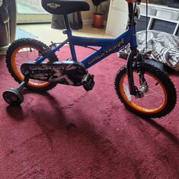 childrens bike,blue,like new,14inch wheel size.#shpock12